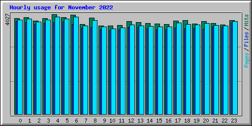 Hourly usage for November 2022